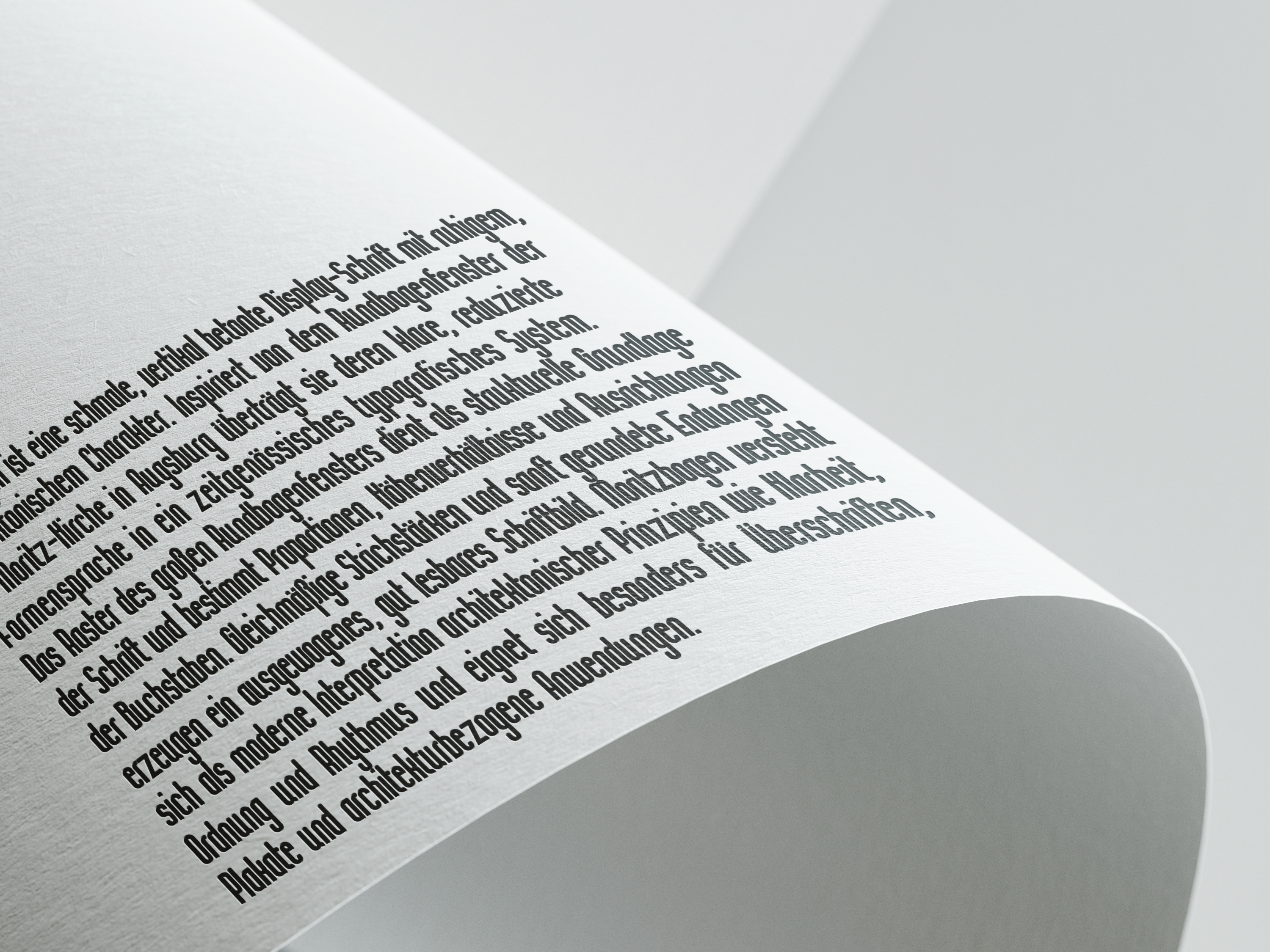 Moritzbogen typeface